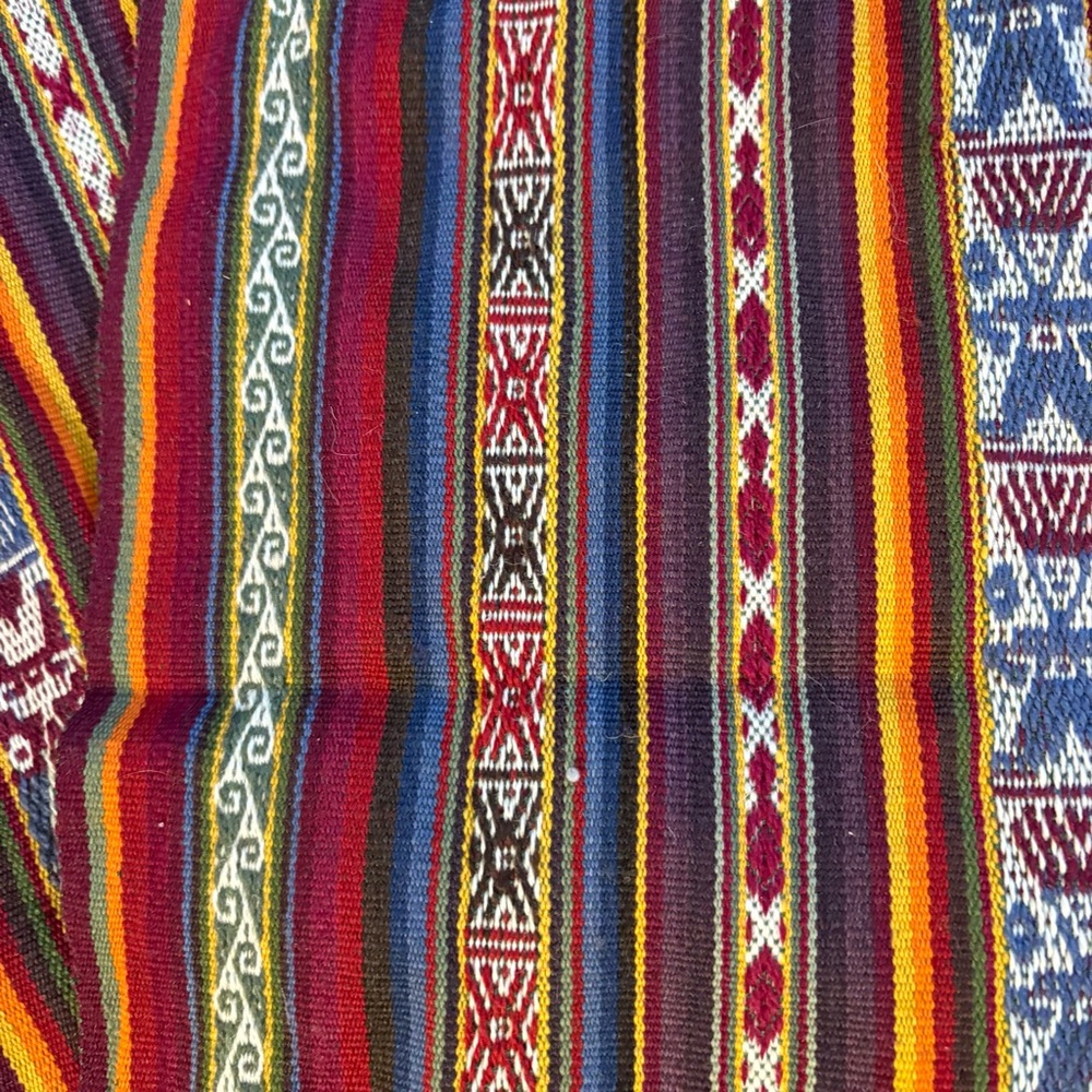 Authentic Peruvian Aguayo Table Runner - Handwoven Andean Folk Ar - Picture 6 of 7